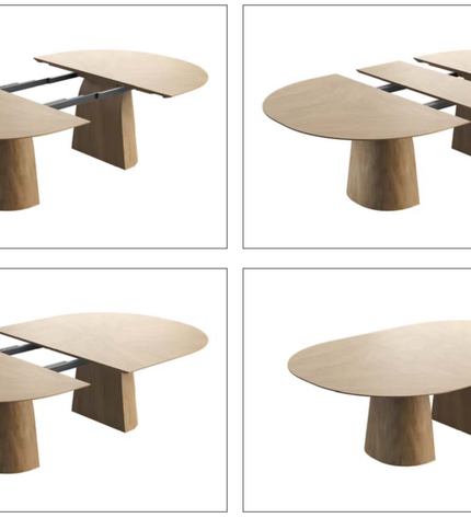 Eettafel Mobitec Blossom uitschuifbaar