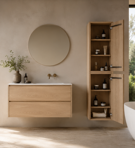 Houten badkamerkast Spa en Breeze