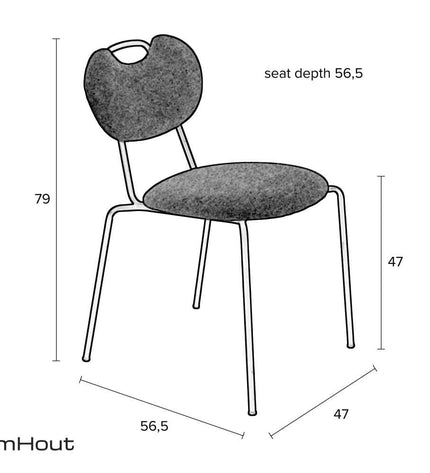 Stoel DREAUM Aspen - per 2 stuks