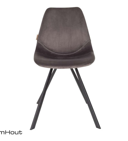 Stoel Dutchbone Franky Chair velvet - per 2 stuks