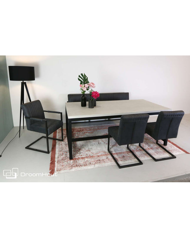 Stoel Tower Living Ferro met armleuning