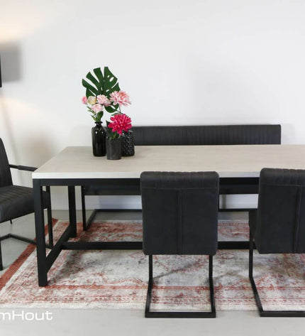 Stoel Tower Living Ferro met armleuning