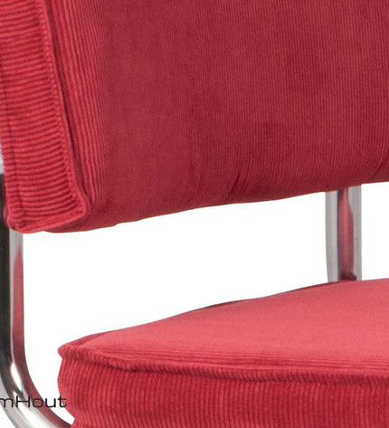 Stoel Zuiver Ridge Rib Chromed frame - per 2 stuks
