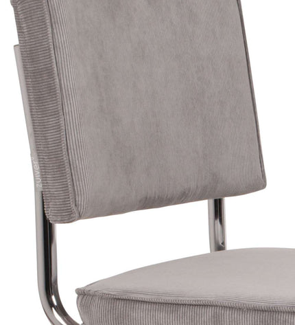 Stoel Zuiver Ridge Rib Chromed frame - per 2 stuks