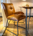 cognac / zonder armleuning