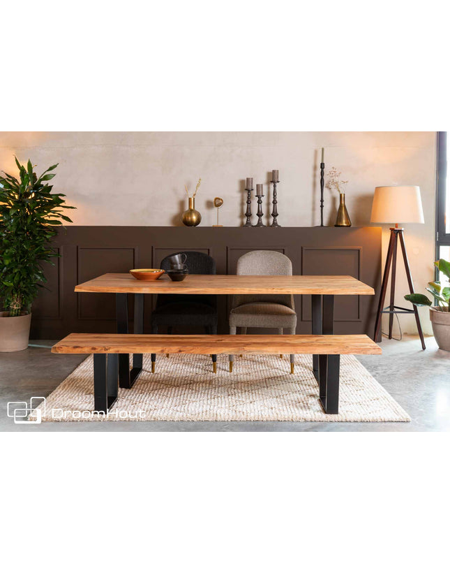 Eettafel Dutchbone Aka (ook met eetkamerbank)
