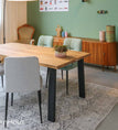 160 x 80 cm / warm eiken lak / rechte rand