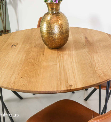 Ronde eettafel DroomHout Forcina  - 130 cm - showroommodel
