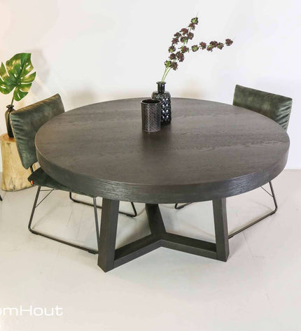 Ronde eettafel eiken Keijser&Co Big Top rond 3-poot
