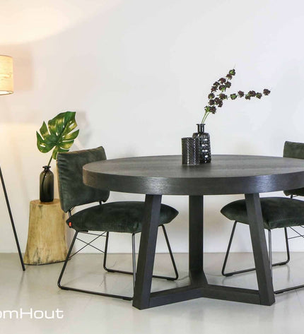 Ronde eettafel eiken Keijser&Co Big Top rond 3-poot