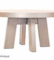 Witte beits (42) / 140 cm rond