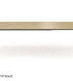 260/160 x 90 cm uitschuifbaar / metaal / Blank eiken