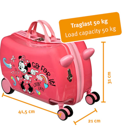 Minnie Mouse Rolling Suitcase with Seat