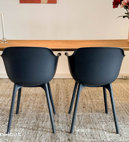 Stoel DREAUM zwarte kuip - showroommodel - set van 2
