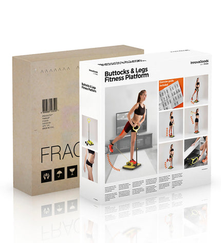 InnovaGoods fitness platform for glute and leg exercises with exercise guide, suitable for sport and outdoor fitness routines.