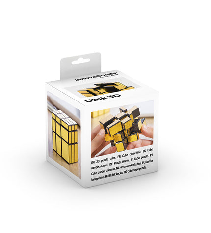 InnovaGoods Magische Kubus Puzzel Ubik 3D, colorful twisty cube toy for puzzles and brainteasers.