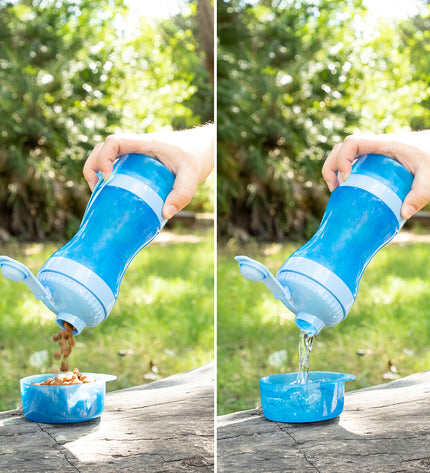InnovaGoods Pettap 2-in-1 pet water and food bowl for small animals, featuring a convenient combined design for pets.