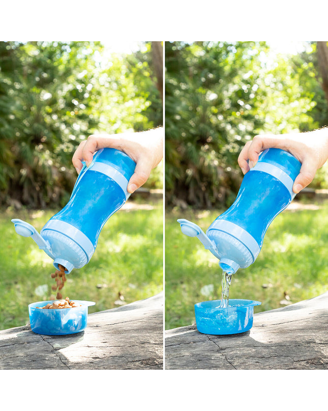 InnovaGoods Pettap 2-in-1 pet water and food bowl for small animals, featuring a convenient combined design for pets.
