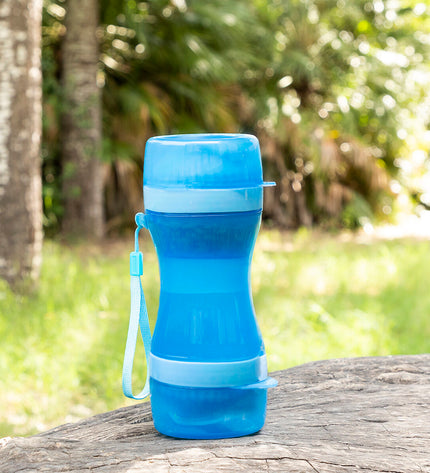 InnovaGoods Pettap 2-in-1 pet feeder and water dish for small animals, made of durable material with easy-to-clean design.