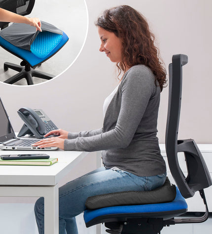 InnovaGoods Honingraat gelkussen Hexafresh for health and wellness, showing the honeycomb-shaped gel cushion on a neutral background.