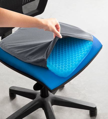 InnovaGoods Hexafresh honingraat gelkussen for health and wellness, showing the textured honeycomb design for comfort.