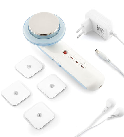 InnovaGoods CellyMax 3-in-1 ultrasound cavitation anti-cellulitis stimulator with infrared and electrostimulation, displayed on a white background.
