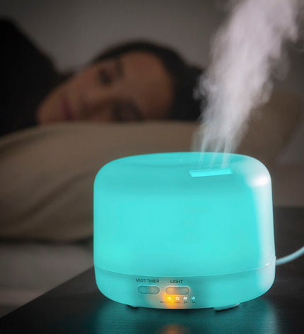 InnovaGoods Aromaverstuiver bevochtiger with colorful LED lights, portable air humidifier for home and kitchen use