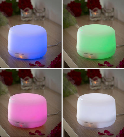 InnovaGoods Aromaverstuiver bevochtiger with multicolor LED, portable air humidifier for home and kitchen use.
