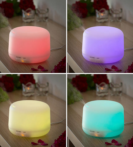 InnovaGoods Aromaverstuiver bevochtiger with multicolor LED lights, portable air conditioner for home and kitchen use.