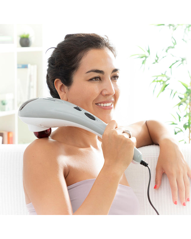 InnovaGoods Halaxer electric hand massager for health and wellness, showing its compact design and adjustable settings.