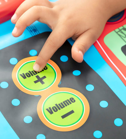 InnovaGoods 2-in-1 muziekmat for kids featuring colorful buttons and musical symbols, designed for interactive musical play.