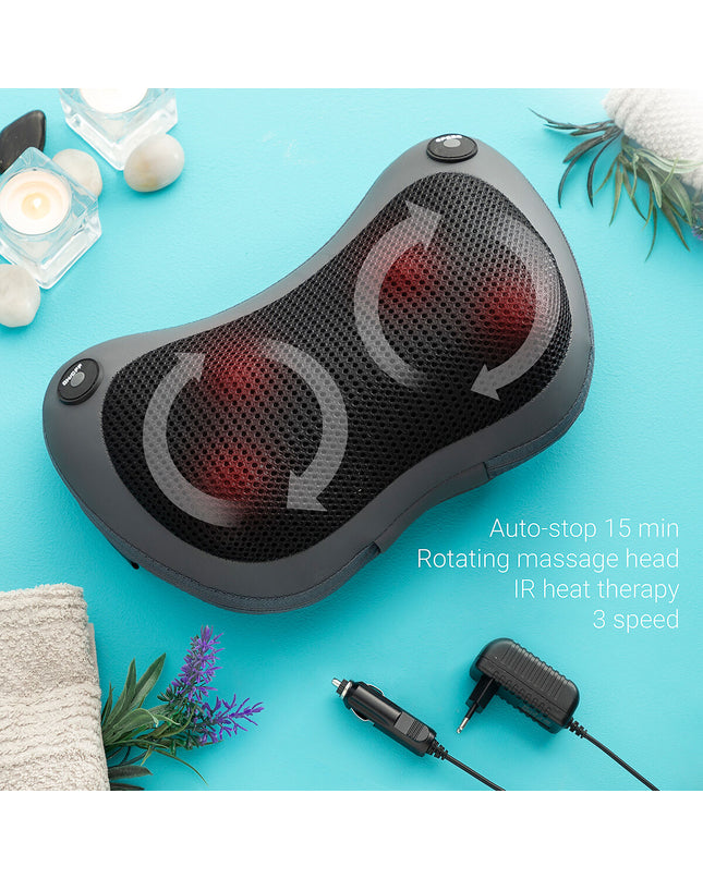 InnovaGoods Shiatsu-massager for neck and shoulders, compact health and personal care device with ergonomic design.