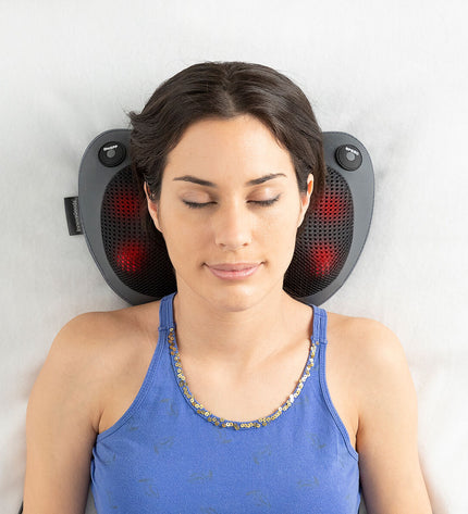 InnovaGoods Compact Shiatsu-massager for neck and shoulders, featuring adjustable massage nodes for relaxation and wellness.