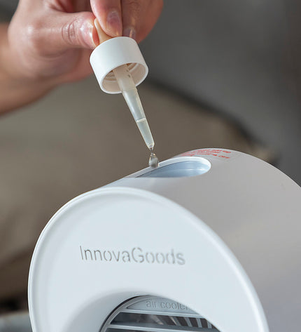 InnovaGoods Mini Ultrasone luchtbevochtiger met leds, draagbare luchtbevochtiger voor huis en koken, met LED verlichting.