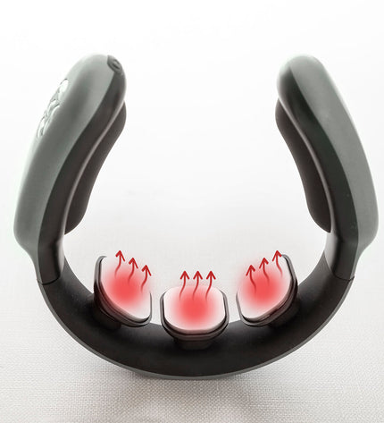 Rechargeable neck massager with remote control from InnovaGoods, featuring ergonomic design for personal wellness and relaxation.
