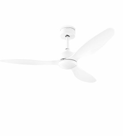 InnovaGoods plafondventilator with LED lighting, 3 ABS blades, white finish, 52-inch diameter, suitable for home and kitchen use