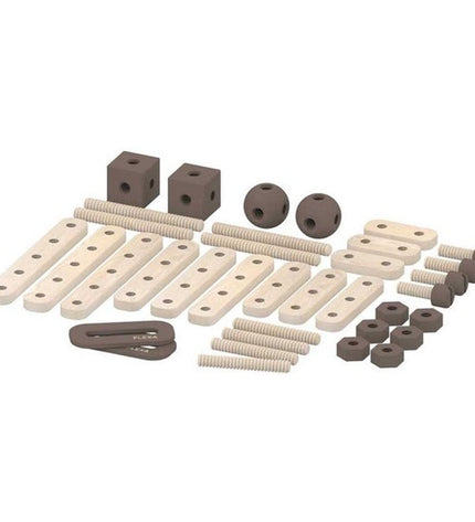 Flexa Bouwspel toy set with colorful building blocks for creative play and construction.