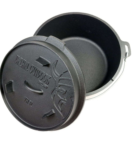 Dutch Oven Roasting Pan Cast Iron 8 Liters