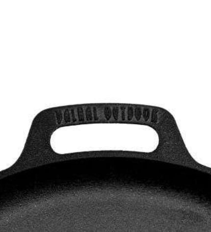 35 cm cast iron plancha skillet with handles