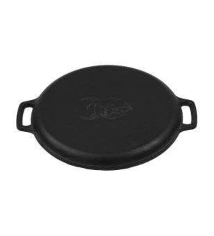 35 cm cast iron plancha skillet with handles