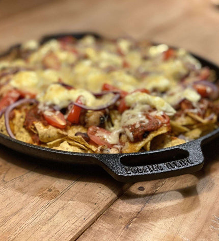 35 cm cast iron plancha skillet with handles