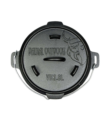 Cast iron Dutch oven roasting pan 3.8 liters