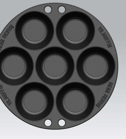 BBQ Accessory Muffin Pan for 7 pieces
