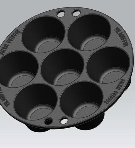 BBQ Accessory Muffin Pan for 7 pieces