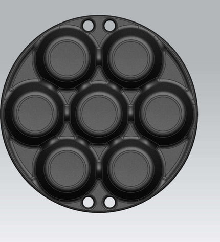 BBQ Accessory Muffin Pan for 7 pieces