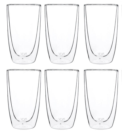 Lauren Glass Double-Walled 490 ml Set of 6 Pieces