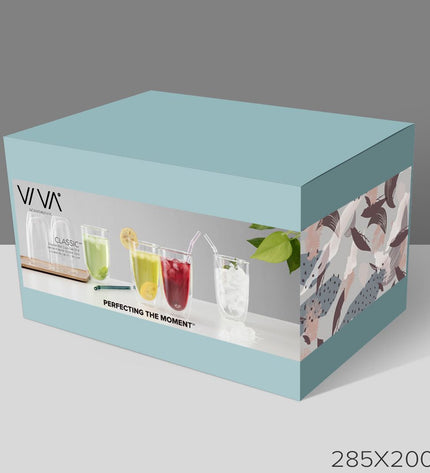 Lauren Glass Double-Walled 490 ml Set of 6 Pieces