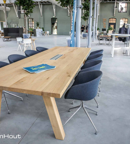Vergadertafel eiken DroomHout Kopenhagen