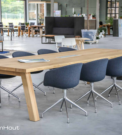Vergadertafel eiken DroomHout Kopenhagen