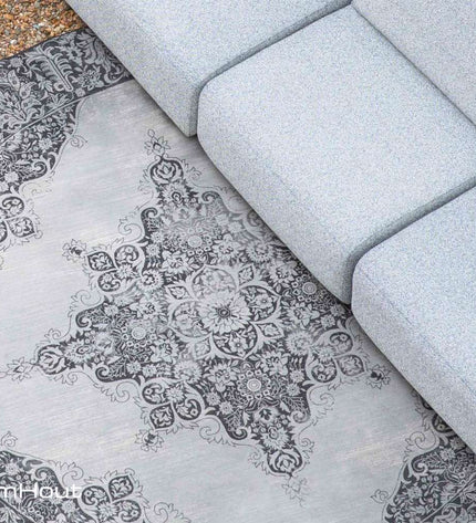 Buiten vloerkleed Zuiver Coventry rond